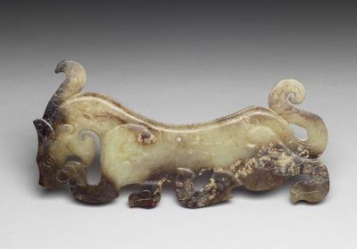 图片[2]-Jade beast pendant, late Warring States period (275-221 BCE)-China Archive